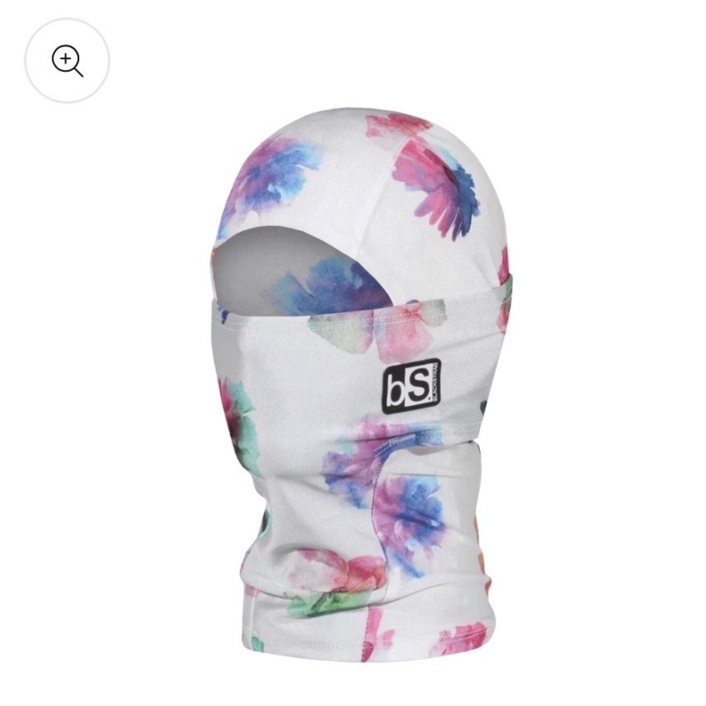BlackStrap Kids Hood Hinged Face Balaclava Floral Ski Mask Ages 2-7 NEW